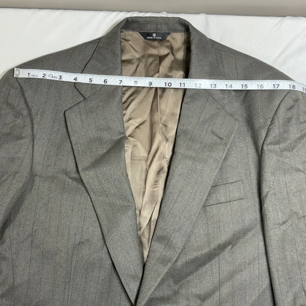 Vintage Polo University Club Ralph Lauren Blazer Mens 42 Gray Wool Sport Coat 90
